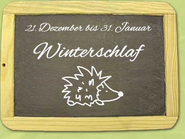 Öffnungszeiten vom 21. Dezember bis 31. Januar